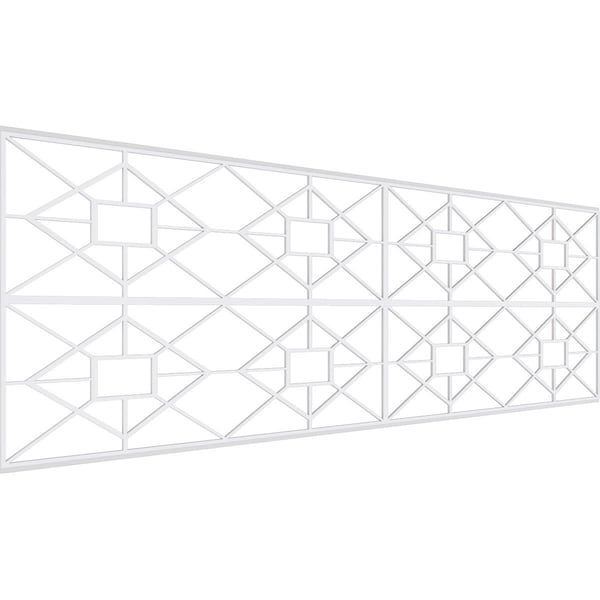 Ekena Millwork Set of Four Panels for 94 1/2"W x 32 1/4"H Jamestown Fretwork Wainscot Wall Paneling WPKP16X01X47JTN - main